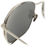 Linda Farrow - 350 C12 Oversized Sunglasses - White Gold - Linda Farrow Eyewear