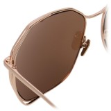 Linda Farrow - 350 C13 Oversized Sunglasses - Rose Gold - Linda Farrow Eyewear