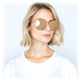 Linda Farrow - 350 C11 Oversized Sunglasses - Gold - Linda Farrow Eyewear