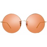 Linda Farrow - Occhiali da Sole Quadrati 626 C5 - Oro Chiaro - Linda Farrow Eyewear