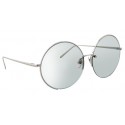 Linda Farrow - Occhiali da Sole Quadrati 626 C6 - Oro Bianco - Linda Farrow Eyewear