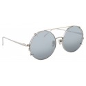 Linda Farrow - 647 C2 Round Sunglasses - White Gold - Linda Farrow Eyewear