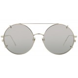 Linda Farrow - 647 C2 Round Sunglasses - White Gold - Linda Farrow Eyewear