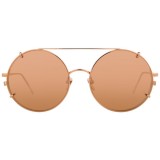 Linda Farrow - 647 C3 Round Sunglasses - Rose Gold - Linda Farrow Eyewear