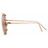 Linda Farrow - 647 C3 Round Sunglasses - Rose Gold - Linda Farrow Eyewear