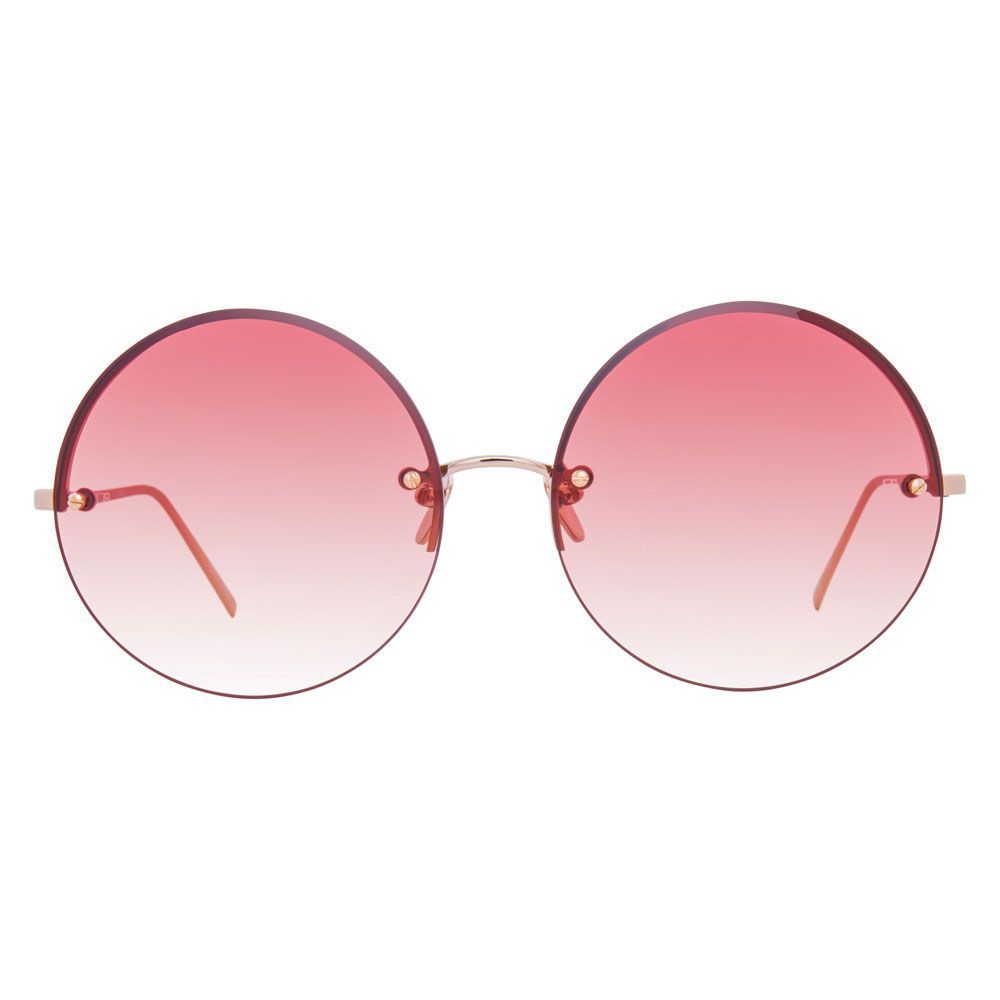 Linda Farrow - 565 C7 Round Sunglasses - Rose Gold - Linda Farrow ...