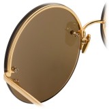 Linda Farrow - 565 C1 Round Sunglasses - Gold - Linda Farrow Eyewear