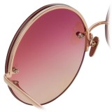 Linda Farrow - 565 C7 Round Sunglasses - Rose Gold - Linda Farrow Eyewear