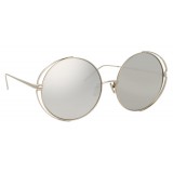 Linda Farrow - 816 C2 Round Sunglasses - White Gold - Linda Farrow Eyewear