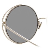 Linda Farrow - 816 C2 Round Sunglasses - White Gold - Linda Farrow Eyewear