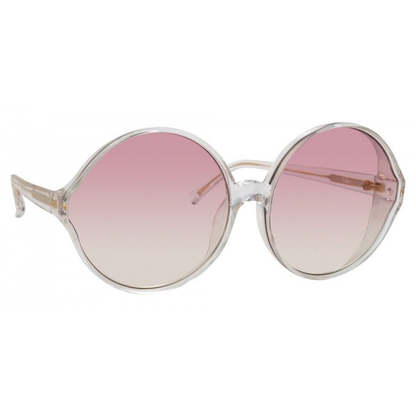 Linda Farrow - 657 C12 Round Sunglasses - Clear - Linda Farrow Eyewear