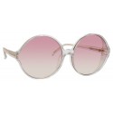 Linda Farrow - 657 C12 Round Sunglasses - Clear - Linda Farrow Eyewear