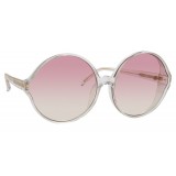 Linda Farrow - 657 C12 Round Sunglasses - Clear - Linda Farrow Eyewear