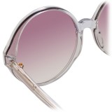 Linda Farrow - 657 C12 Round Sunglasses - Clear - Linda Farrow Eyewear