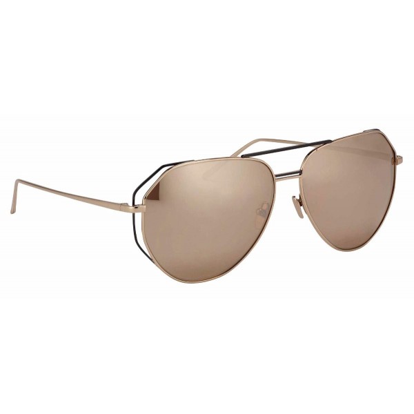 Linda Farrow - 351 C7 Aviator Sunglasses - Rose Gold - Linda Farrow Eyewear