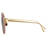 Linda Farrow - 239 C69 Round Sunglasses - Cameo Pink - Linda Farrow Eyewear