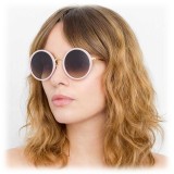 Linda Farrow - Occhiali da Sole Rotondi 239 C69 - Rosa Cameo - Linda Farrow Eyewear