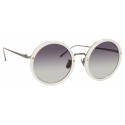 Linda Farrow - 239 C68 Round Sunglasses - White - Linda Farrow Eyewear