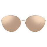 Linda Farrow - Occhiali da Sole Cat Eye 508 C3 - Oro Rosa - Linda Farrow Eyewear