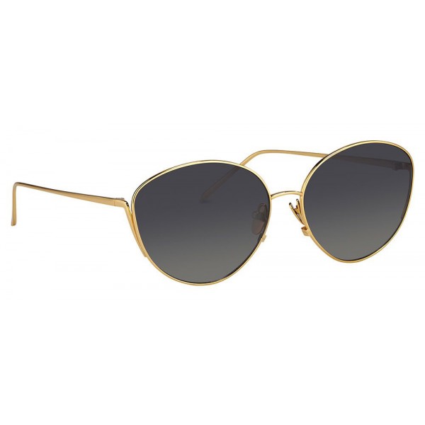 Linda Farrow - 508 C4 Cat Eye Sunglasses - Yellow Gold - Linda Farrow Eyewear