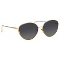 Linda Farrow - Occhiali da Sole Cat Eye 508 C4 - Oro Giallo - Linda Farrow Eyewear