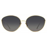 Linda Farrow - Occhiali da Sole Cat Eye 508 C4 - Oro Giallo - Linda Farrow Eyewear