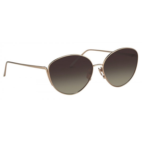 Linda Farrow - 508 C6 Cat Eye Sunglasses - Rose Gold - Linda Farrow Eyewear