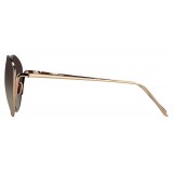 Linda Farrow - 508 C6 Cat Eye Sunglasses - Rose Gold - Linda Farrow Eyewear