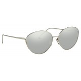 Linda Farrow - 508 C2 Cat Eye Sunglasses - White Gold - Linda Farrow Eyewear