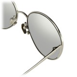 Linda Farrow - 508 C2 Cat Eye Sunglasses - White Gold - Linda Farrow Eyewear