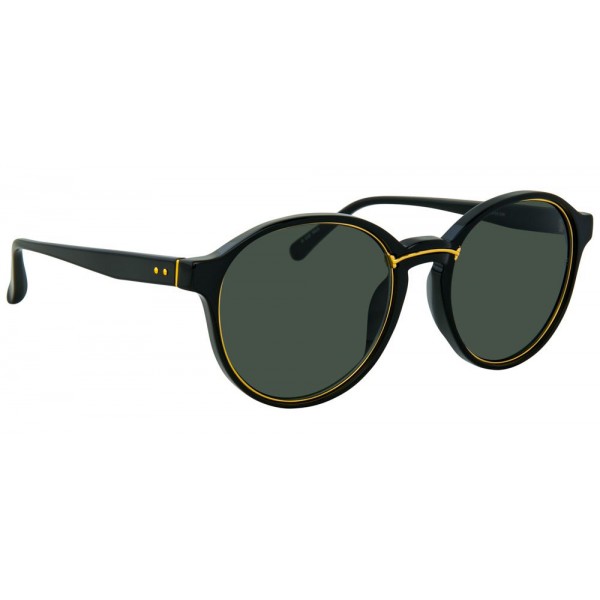 Linda Farrow - 652 C1 Oval Sunglasses - Black - Linda Farrow Eyewear