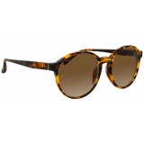 Linda Farrow - Occhiali da Sole Ovali 652 C4 - Neri - Linda Farrow Eyewear