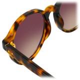 Linda Farrow - 652 C4 Oval Sunglasses - Tortoiseshell - Linda Farrow Eyewear