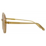 Linda Farrow - Occhiali da Sole Rotondi 650 C4 - Cenere - Linda Farrow Eyewear