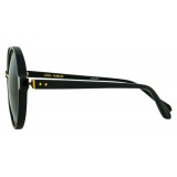 Linda Farrow - 650 C1 Round Sunglasses - Black - Linda Farrow Eyewear