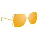 Linda Farrow - 590 C1 Oversized Sunglasses - Gold - Linda Farrow Eyewear