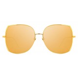 Linda Farrow - 590 C1 Oversized Sunglasses - Gold - Linda Farrow Eyewear