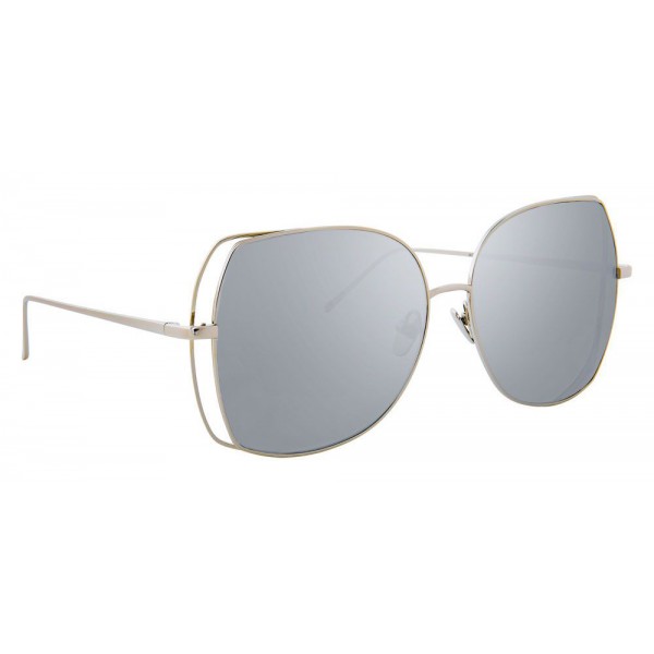 Linda Farrow - 590 C2 Oversized Sunglasses - White Gold - Linda Farrow Eyewear