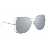 Linda Farrow - 590 C2 Oversized Sunglasses - White Gold - Linda Farrow Eyewear