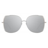 Linda Farrow - 590 C2 Oversized Sunglasses - White Gold - Linda Farrow Eyewear