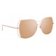 Linda Farrow - Occhiali da Sole Oversize 590 C3 - Oro Rosa - Linda Farrow Eyewear
