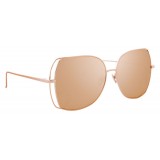 Linda Farrow - 590 C3 Oversized Sunglasses - Rose Gold - Linda Farrow Eyewear