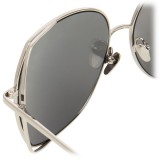 Linda Farrow - 590 C2 Oversized Sunglasses - White Gold - Linda Farrow Eyewear