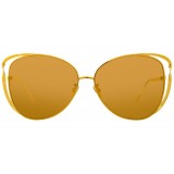 Linda Farrow - 661 C1 Cat Eye Sunglasses - Yellow Gold - Linda Farrow Eyewear