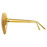 Linda Farrow - 661 C1 Cat Eye Sunglasses - Yellow Gold - Linda Farrow Eyewear