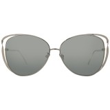 Linda Farrow - 661 C2 Cat Eye Sunglasses - White Gold - Linda Farrow Eyewear