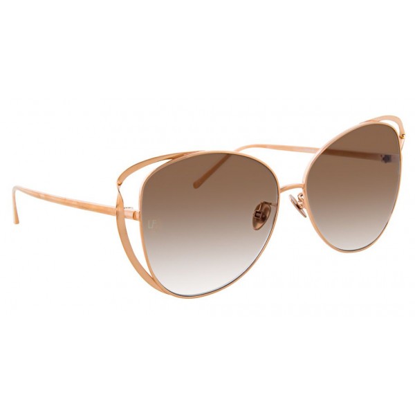 Linda Farrow - 661 C5 Cat Eye Sunglasses - Rose Gold - Linda Farrow Eyewear