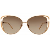 Linda Farrow - 661 C5 Cat Eye Sunglasses - Rose Gold - Linda Farrow Eyewear