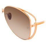 Linda Farrow - 661 C5 Cat Eye Sunglasses - Rose Gold - Linda Farrow Eyewear