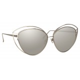 Linda Farrow - 697 C2 Cat Eye Sunglasses - White Gold - Linda Farrow Eyewear